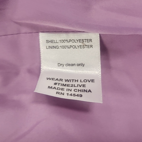 NWT Electric & Rose lilac furry bomber jacket, Size S - Picture 7 of 8